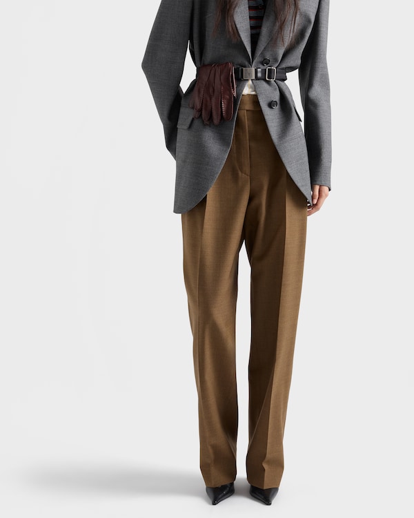Pantalon en laine - Tabac Pantalon en laine - Tabac