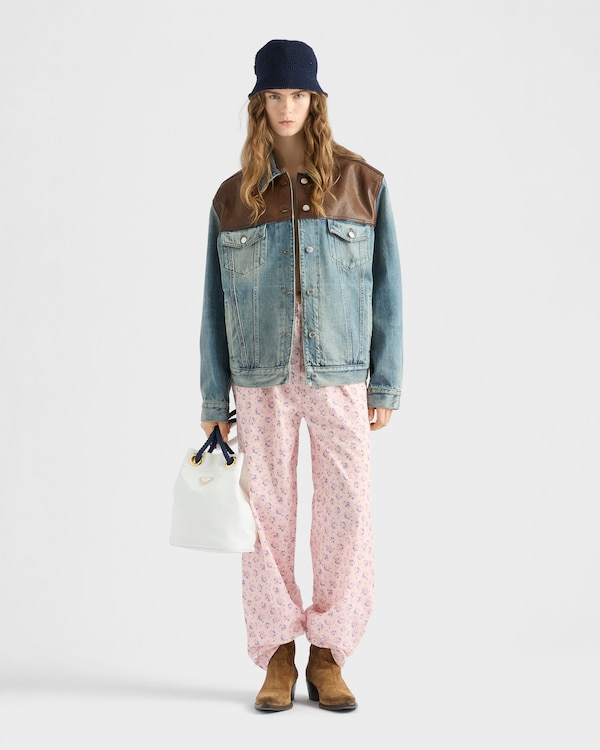 Floral print batiste pants - Pink Floral print batiste pants - Pink