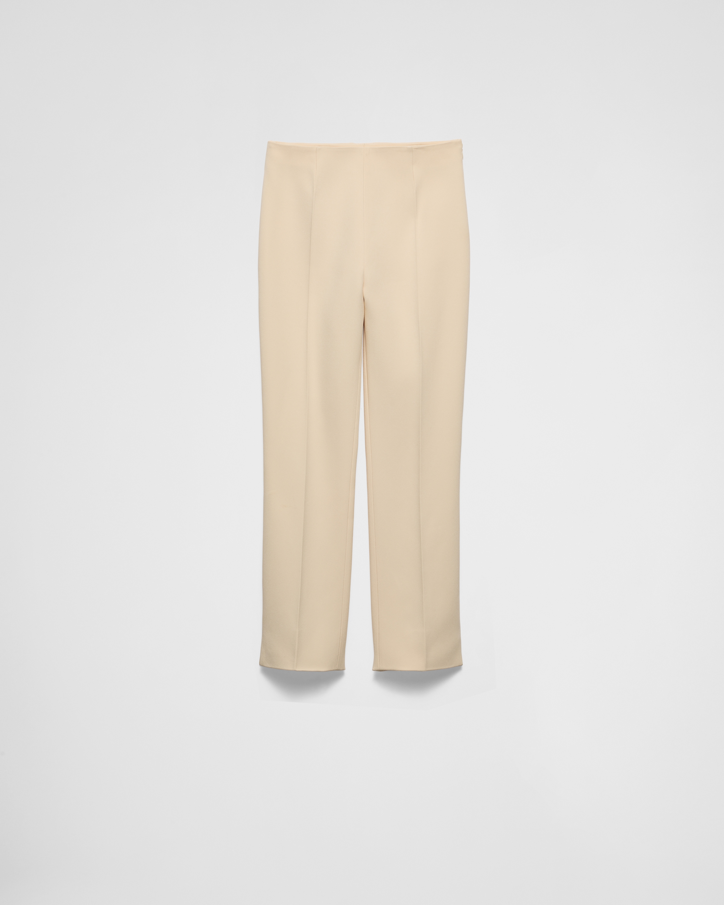 Prada Sablé Trousers In Natur
