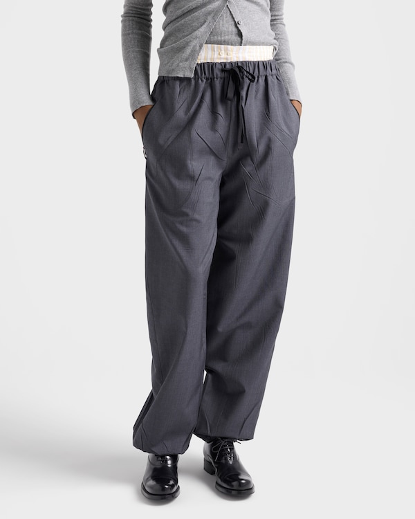 Jogginghose aus Light Mohair - Schiefergrau Jogginghose aus Light Mohair - Schiefergrau