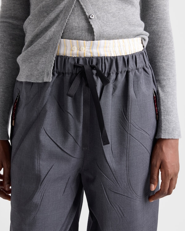 Jogginghose aus Light Mohair - Schiefergrau Jogginghose aus Light Mohair - Schiefergrau