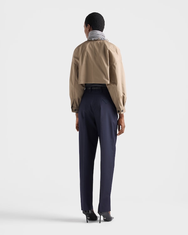 Hose aus leichtem Mohair - Blau Hose aus leichtem Mohair - Blau