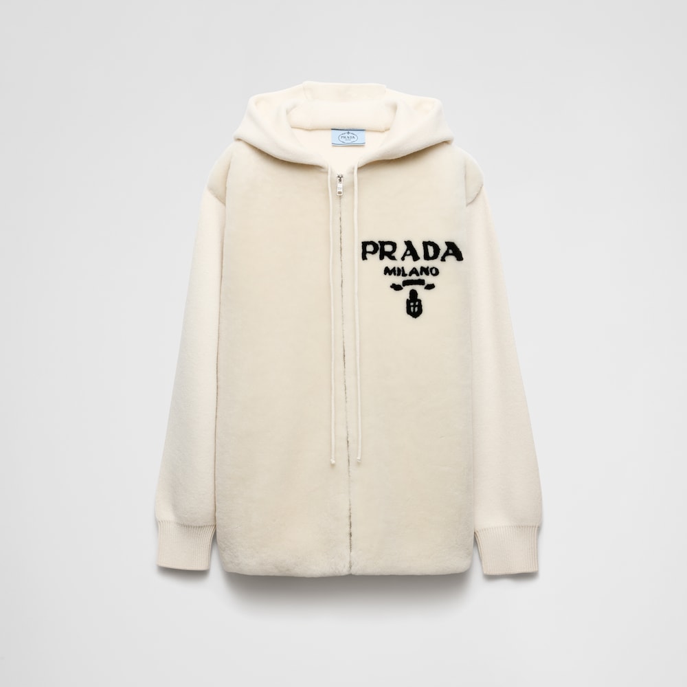 Prada 羊绒和羊皮毛外套 1