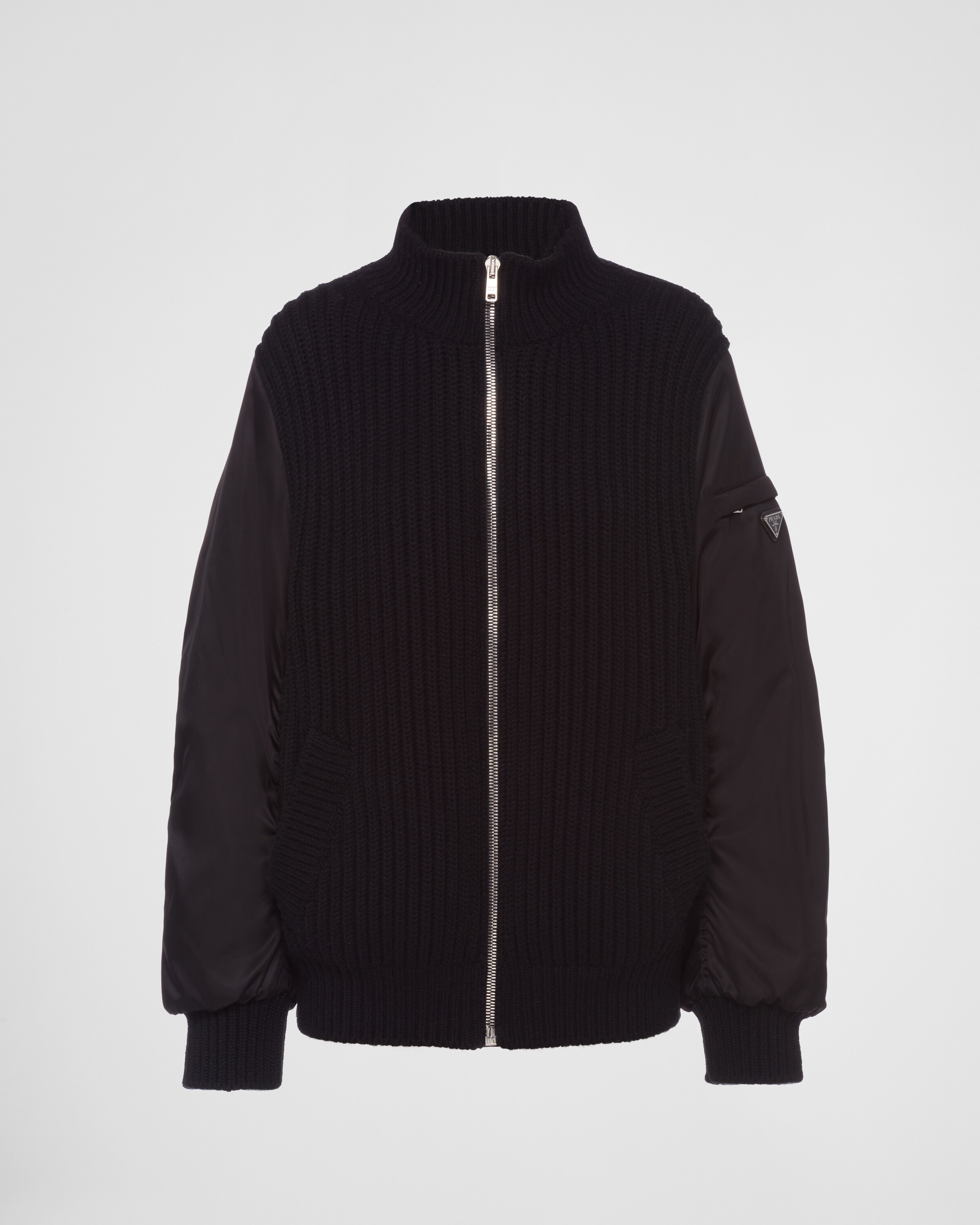 カシミアx Re-Nylon カーディガン