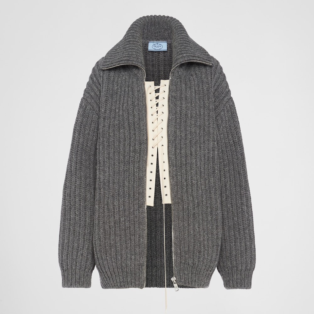 Prada Shetland wool cardigan 1