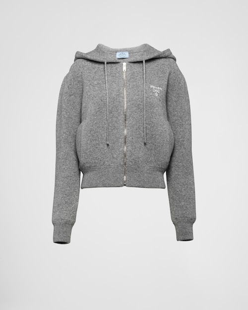 Prada Cashmere hoodie jacket 1