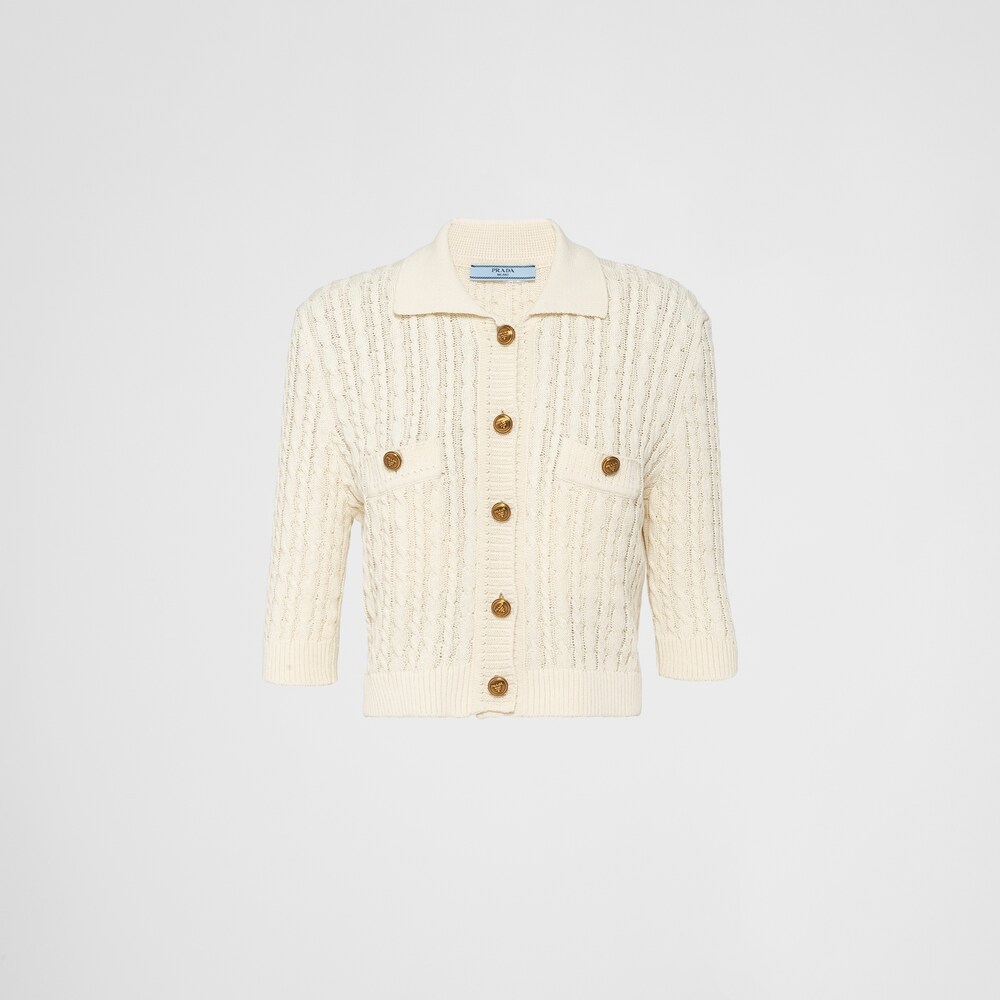 Prada Cable-knit cotton sweater 1