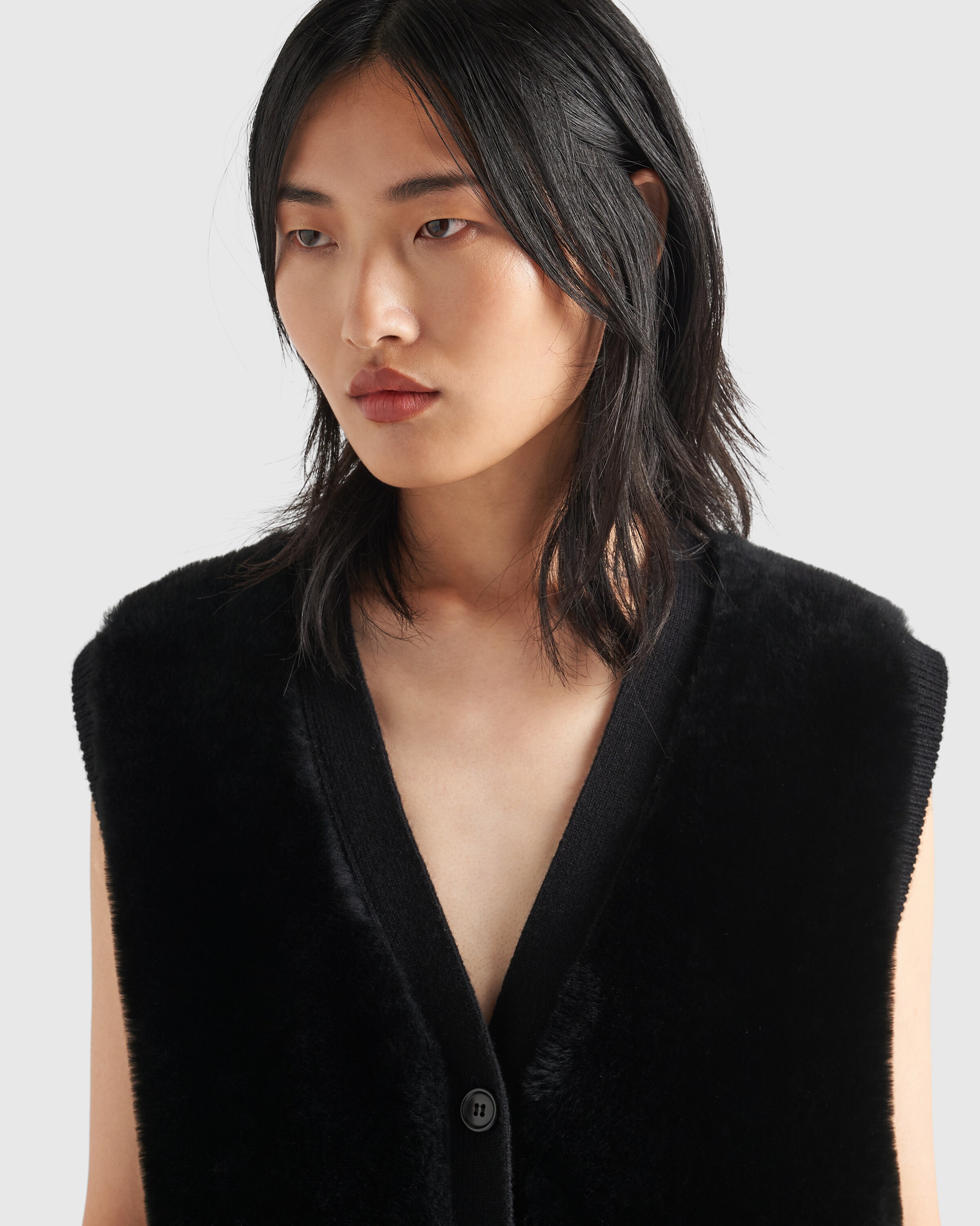 Black Cashmere Vest | PRADA