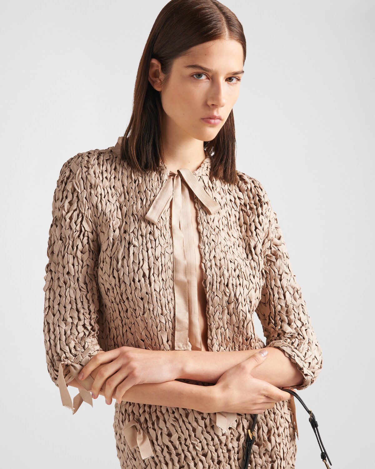 Web ribbon cardigan Sweater, cardigans main image 1