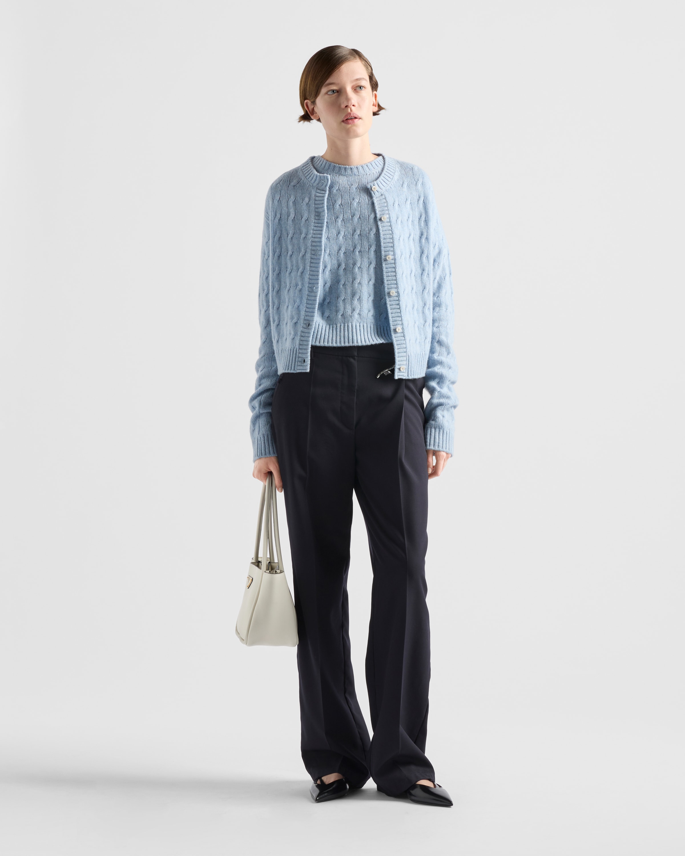 Prada Woman Blue Knitwear In Sapphire Blue