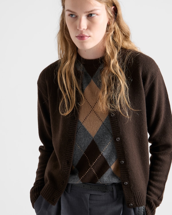 Cashmere cardigan - Dark Brown Cashmere cardigan - Dark Brown