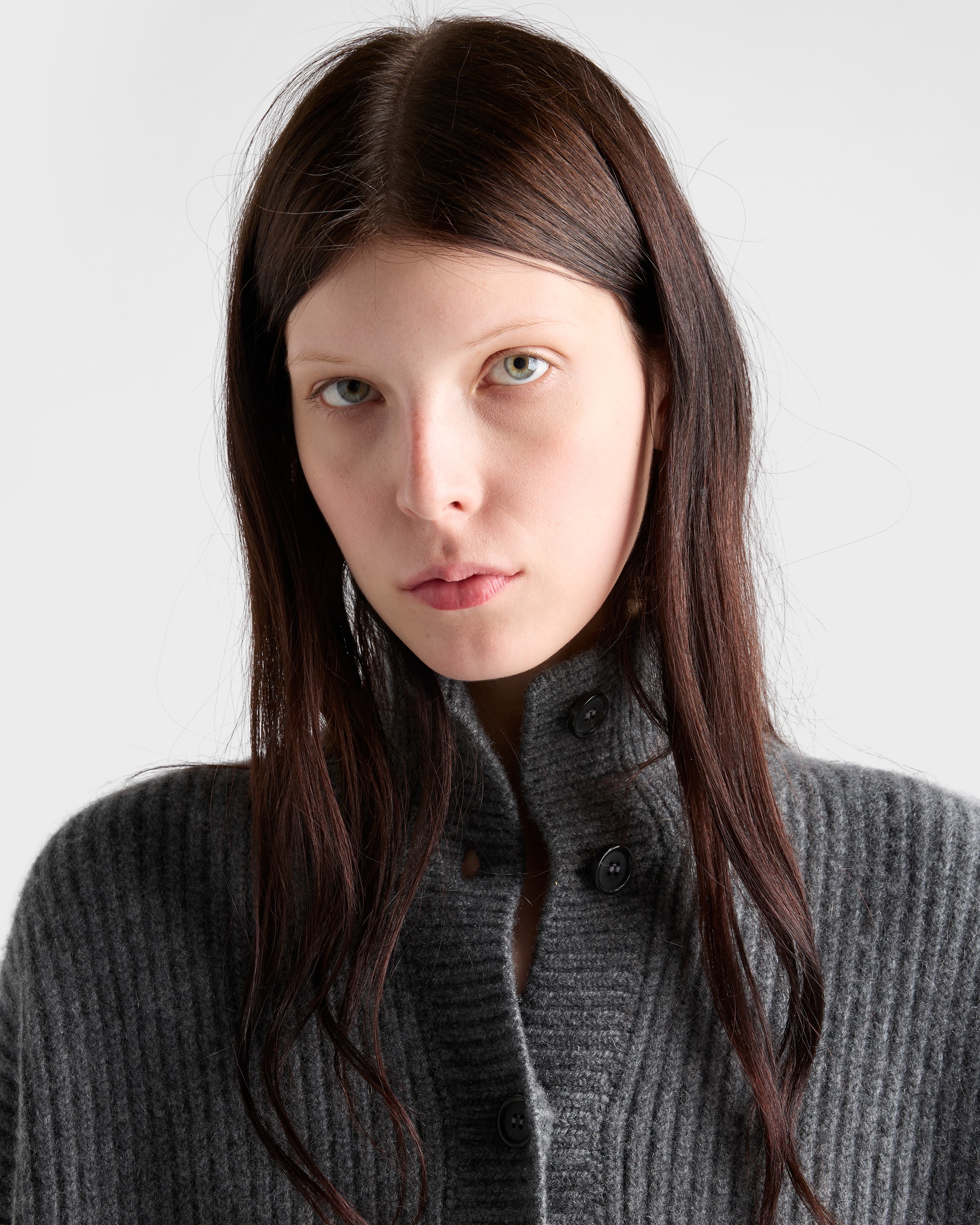 Prada Strickjacke Aus Kaschmir In Gray
