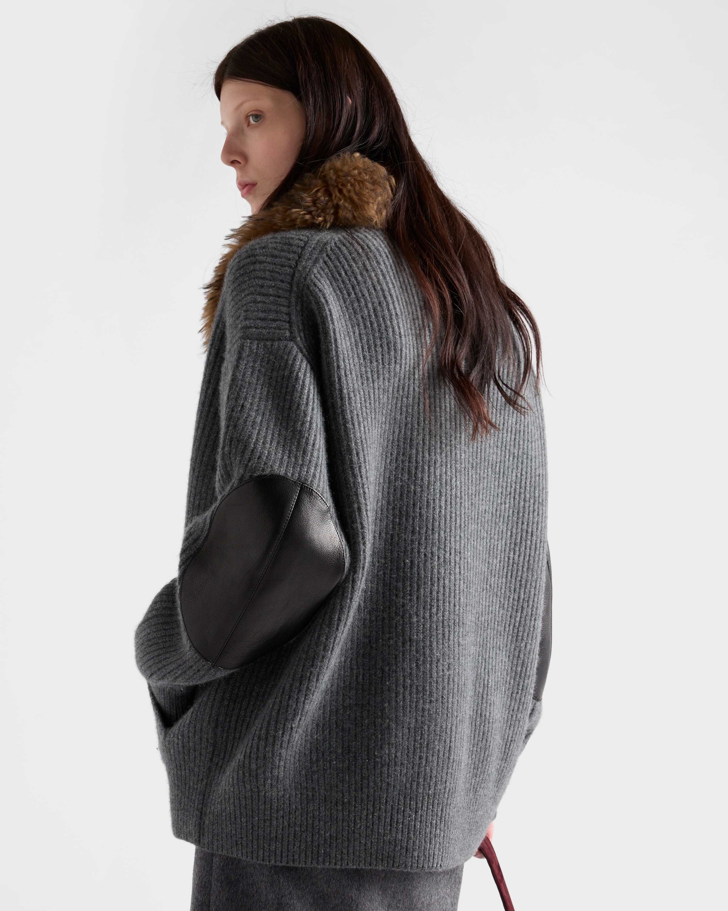 お値下げ❣️PRADA カーディガン★グレー グレー カシミヤ カーディガン | PRADA