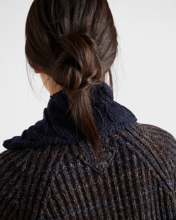 Mouliné wool cardigan Mouliné wool cardigan