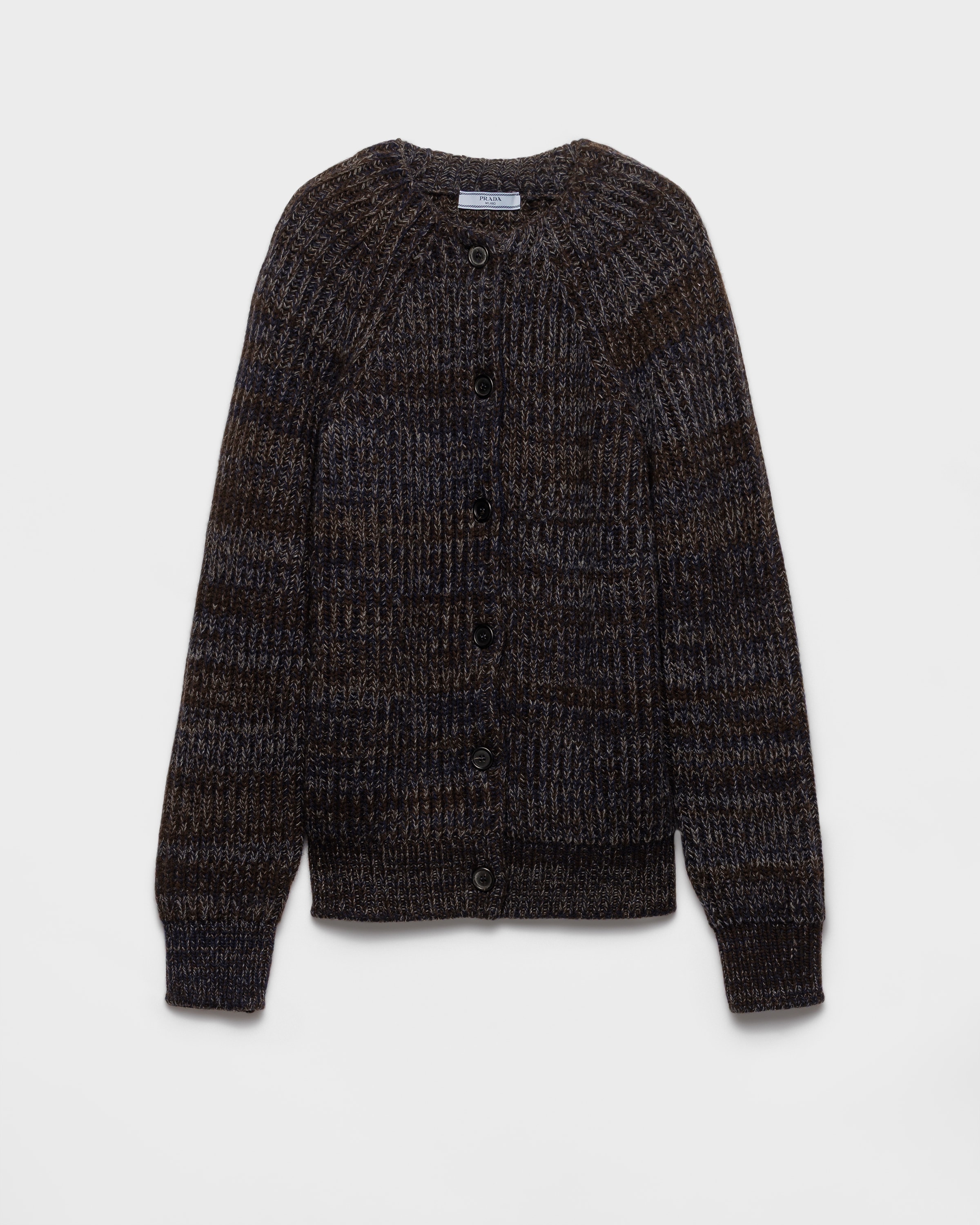 Prada Mouliné Wool Cardigan