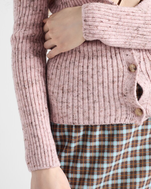 リブ編み カーディガン リブ編み カーディガン