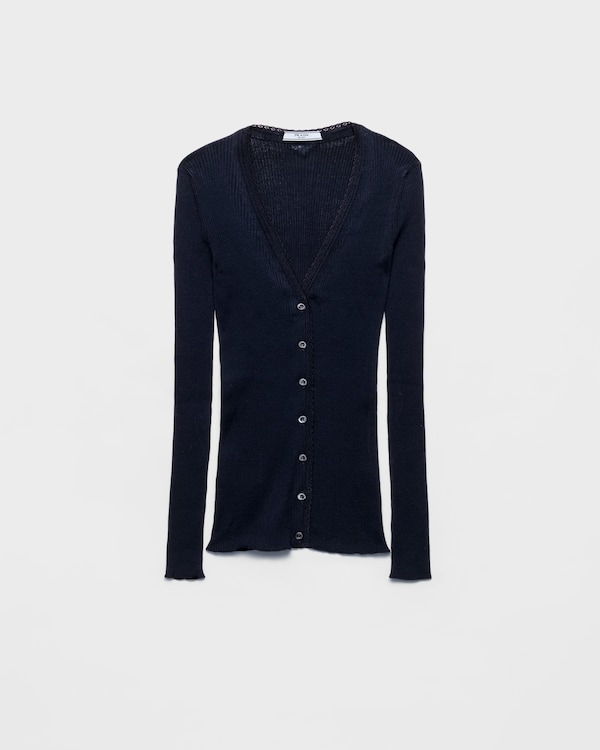 كارديغان قطن - أزرق كارديغان قطن - أزرق