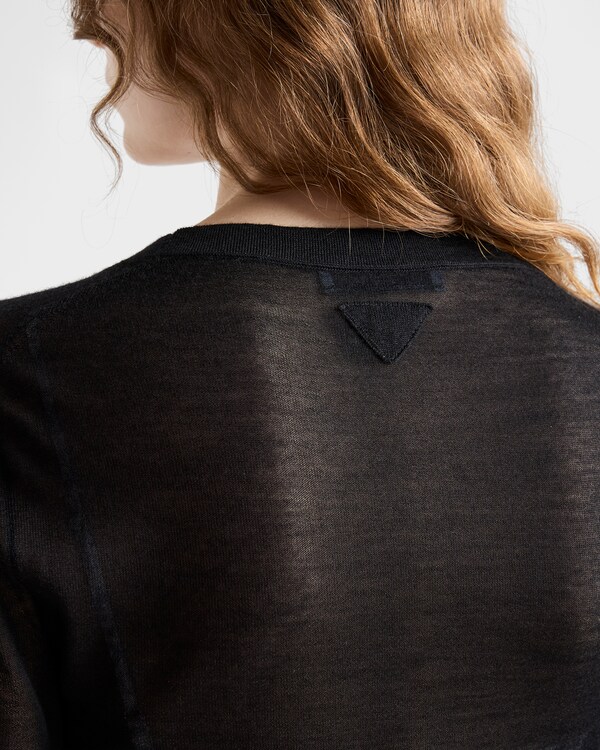 Cashmere and silk cardigan - Black Cashmere and silk cardigan - Black