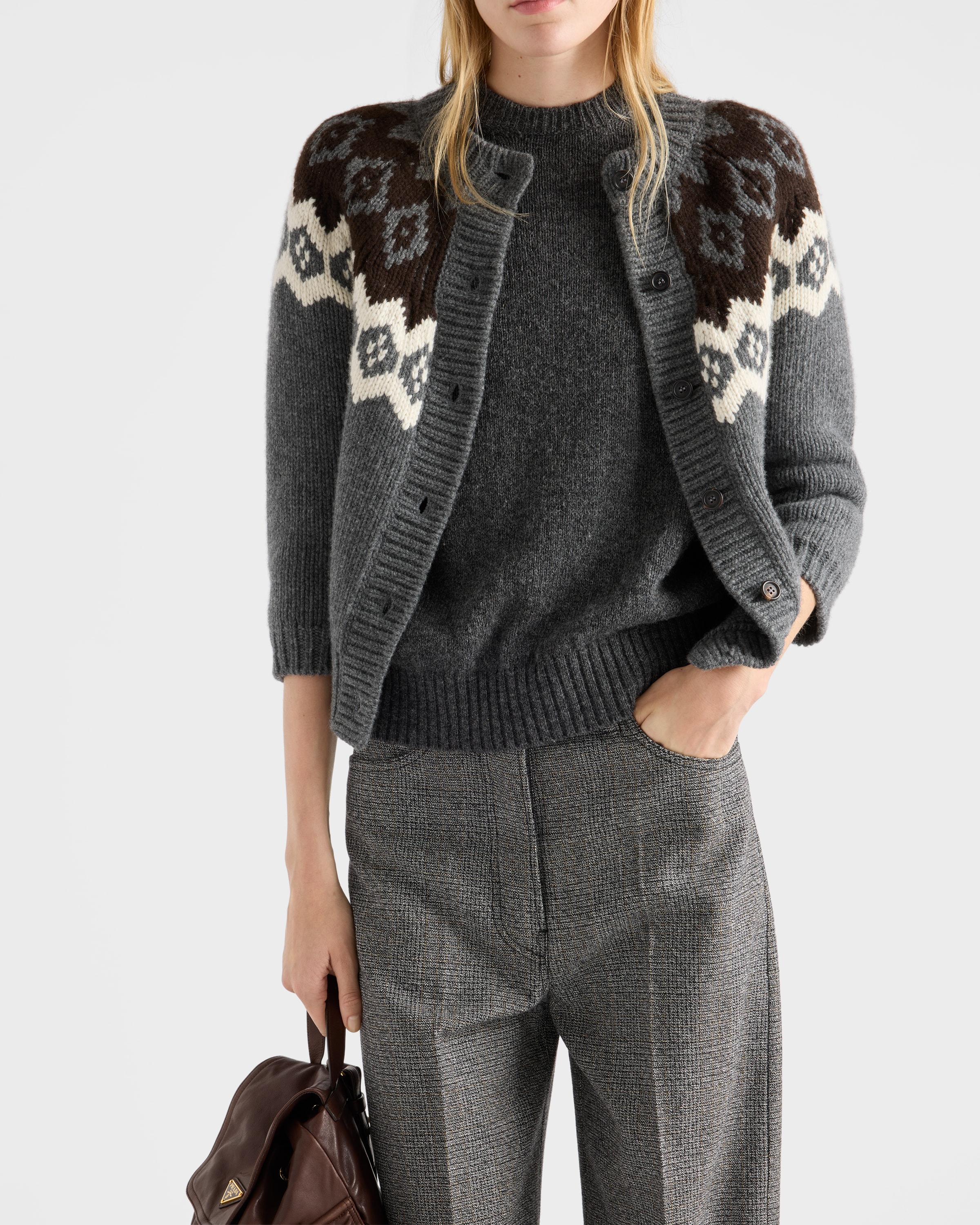 Wool and cashmere cardigan