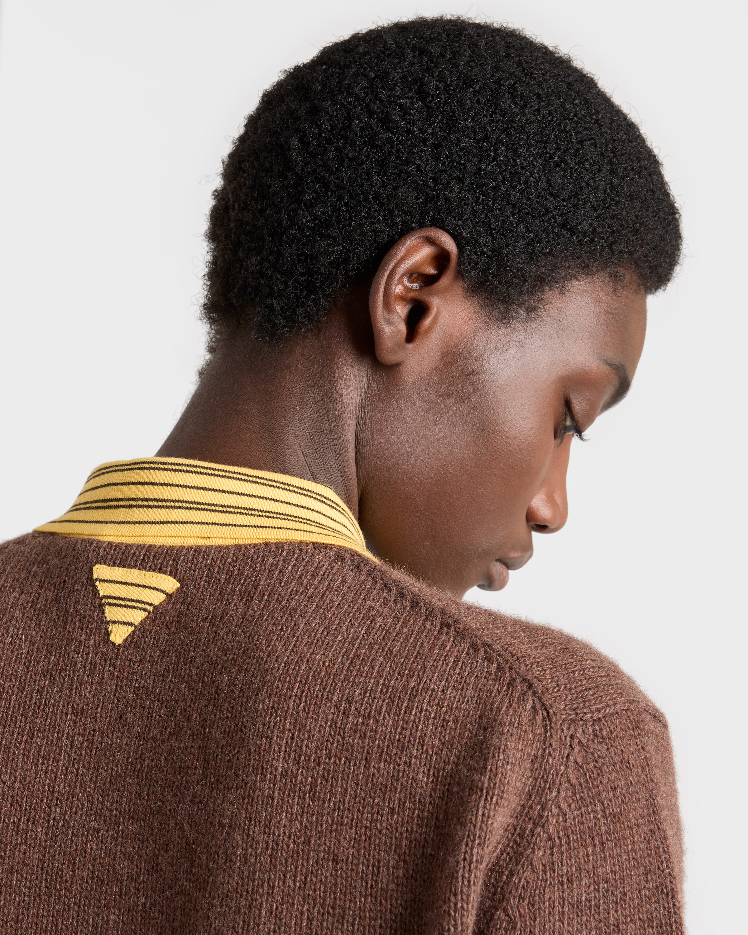 Cocoa Brown Cashmere Cardigan | PRADA