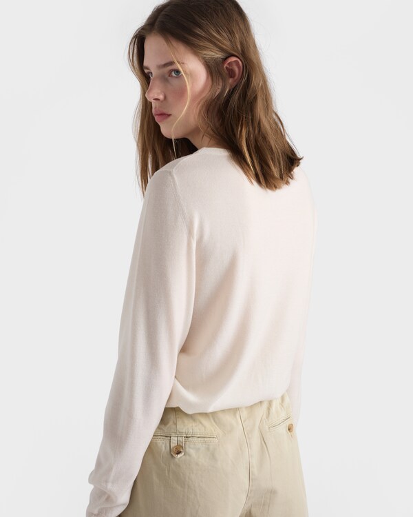 Cárdigan en cachemir - Blanco Cárdigan en cachemir - Blanco