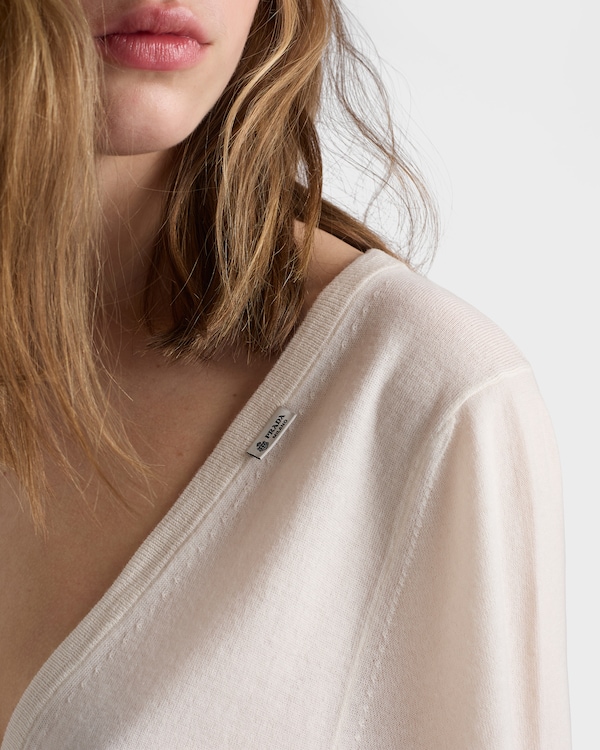 Cárdigan en cachemir - Blanco Cárdigan en cachemir - Blanco