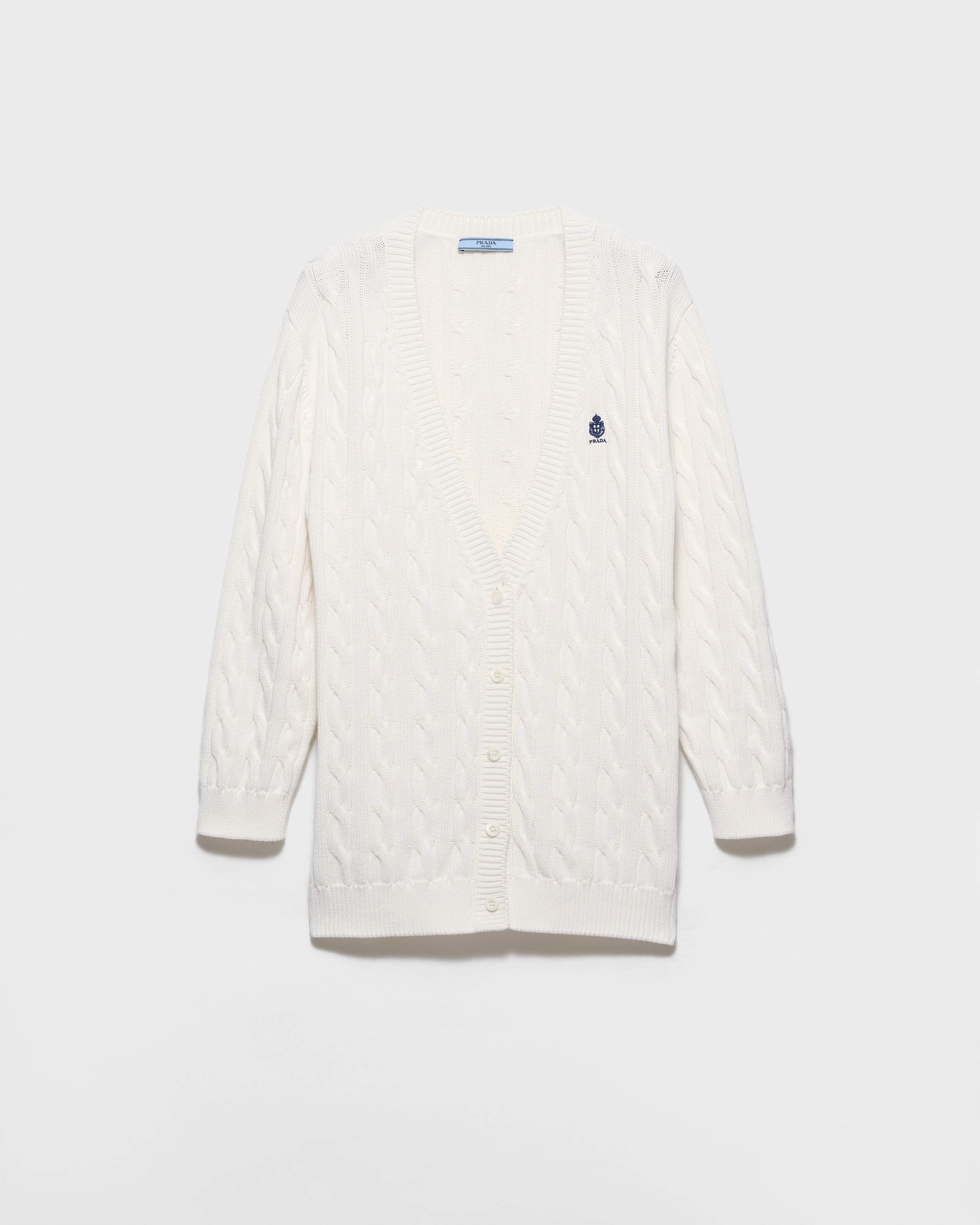 PRADA コットン カーディガン Prada Cropped Cotton Cardigan | Saks Fifth Avenue