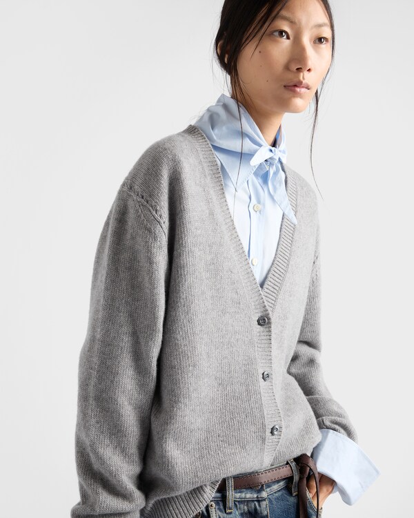 Re-Cashmere cardigan - Marble Gray Re-Cashmere cardigan - Marble Gray
