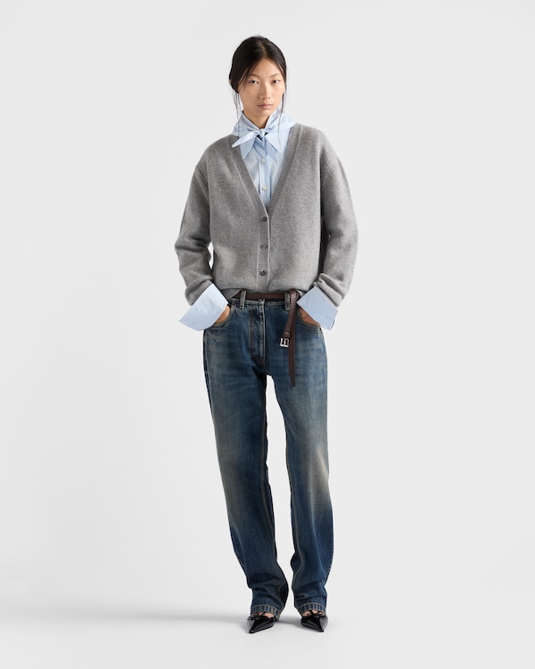 Re-Cashmere cardigan - Marble Gray Re-Cashmere cardigan - Marble Gray