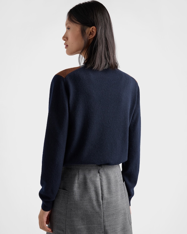 Argyle cashmere cardigan - Azul/Gris Pizarra Argyle cashmere cardigan - Azul/Gris Pizarra