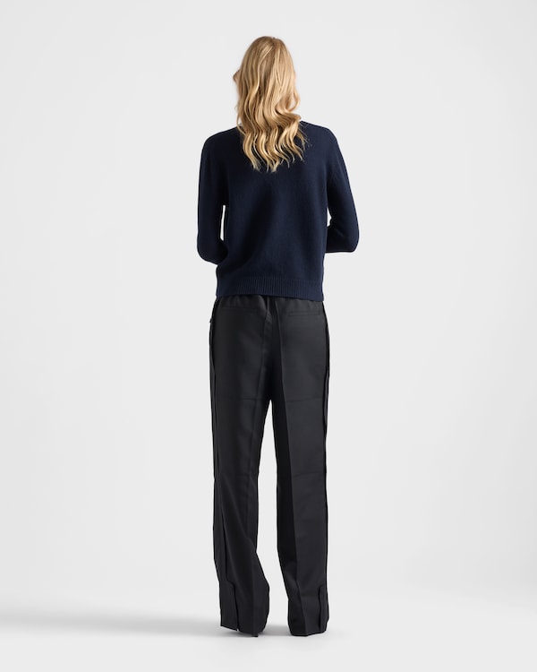 Wool and cashmere cardigan - Navy Wool and cashmere cardigan - Navy