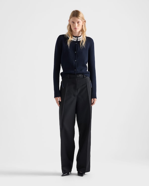 Wool and cashmere cardigan - Navy Wool and cashmere cardigan - Navy