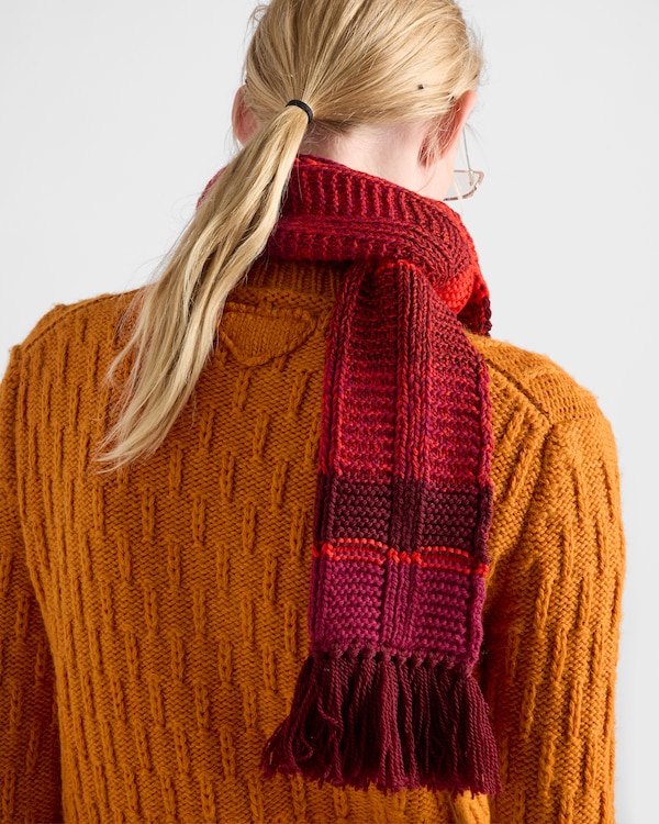 Wool and alpaca cardigan - Orange Wool and alpaca cardigan - Orange