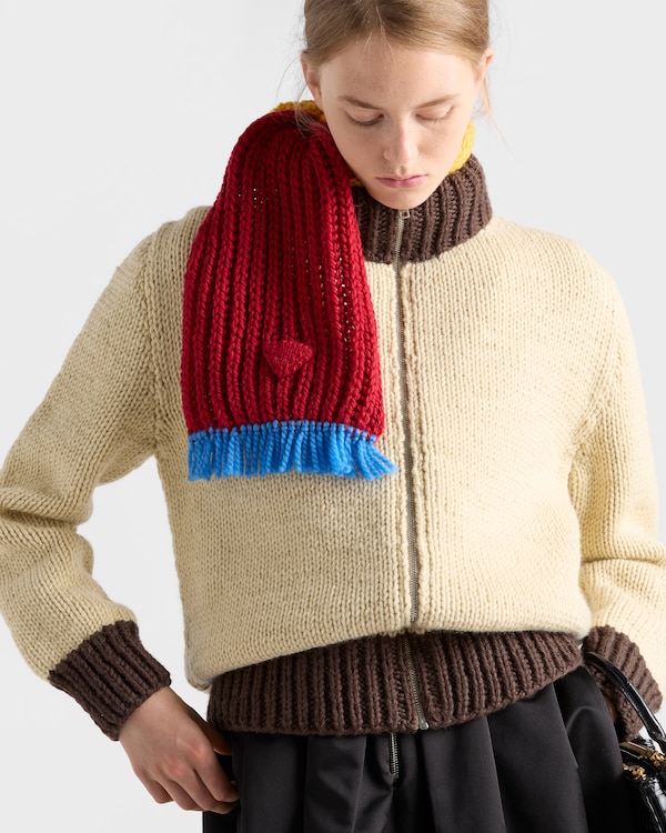Wool zipper cardigan - Cord/Cocoa Brown Wool zipper cardigan - Cord/Cocoa Brown