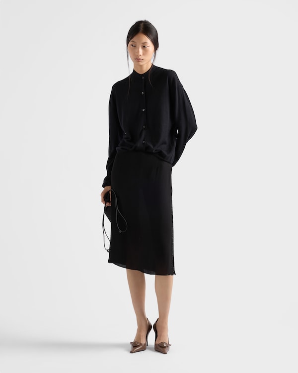 Cashmere cardigan - Schwarz Cashmere cardigan - Schwarz