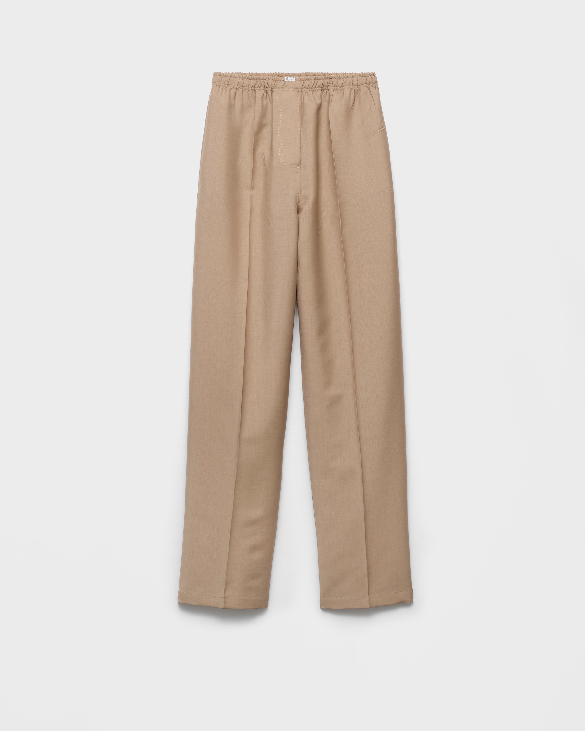 Hazelnut Light mohair pants | PRADA - United States