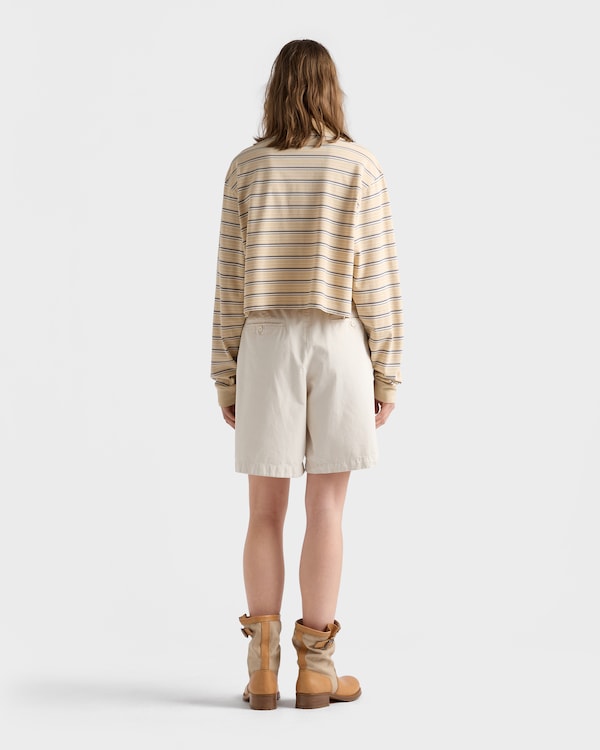 Old gabardine Bermudas - Natural Old gabardine Bermudas - Natural