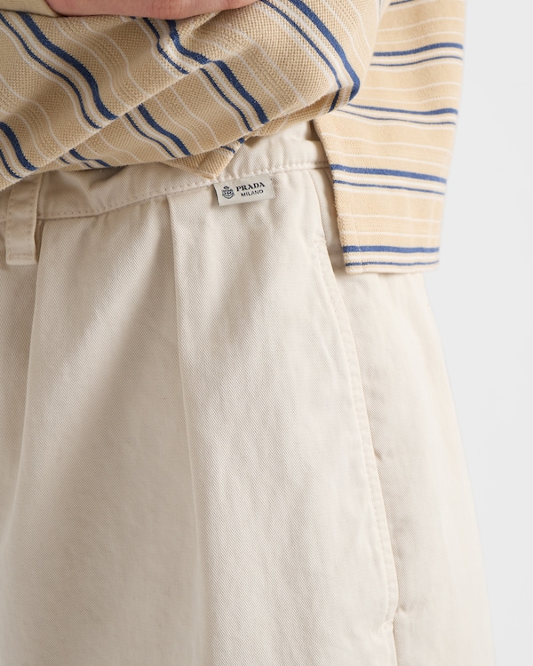 Old gabardine Bermudas - Natural Old gabardine Bermudas - Natural