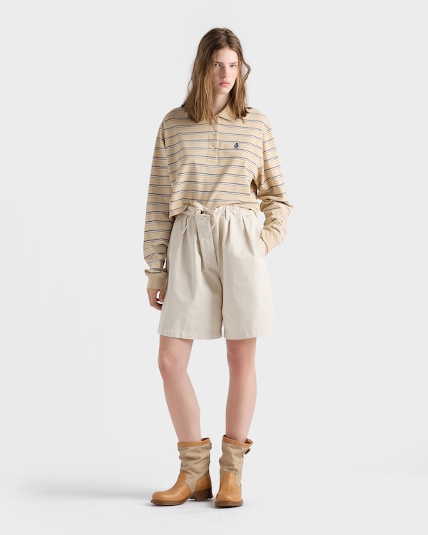 Old gabardine Bermudas - Natural Old gabardine Bermudas - Natural