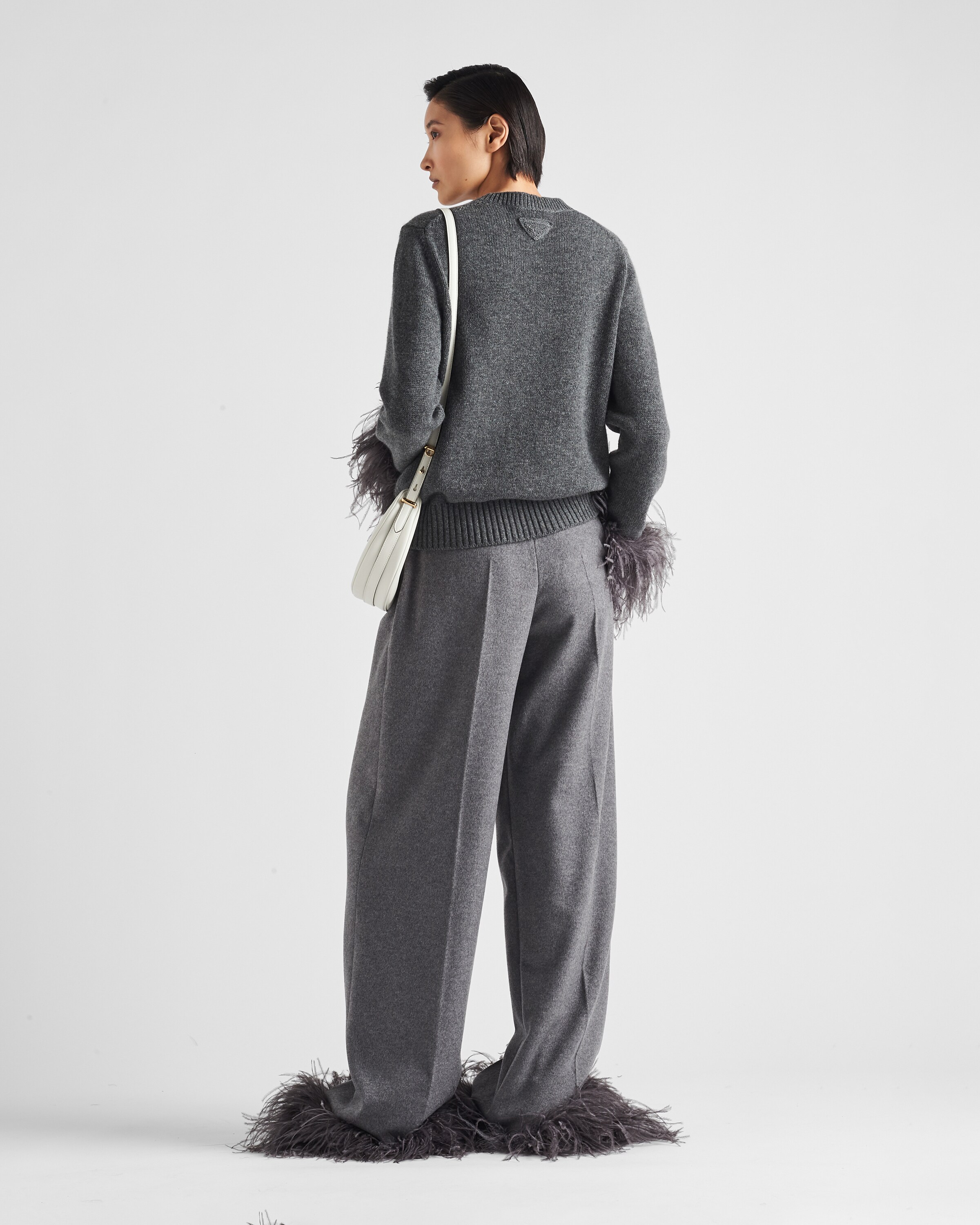 Prada feather pants clearance