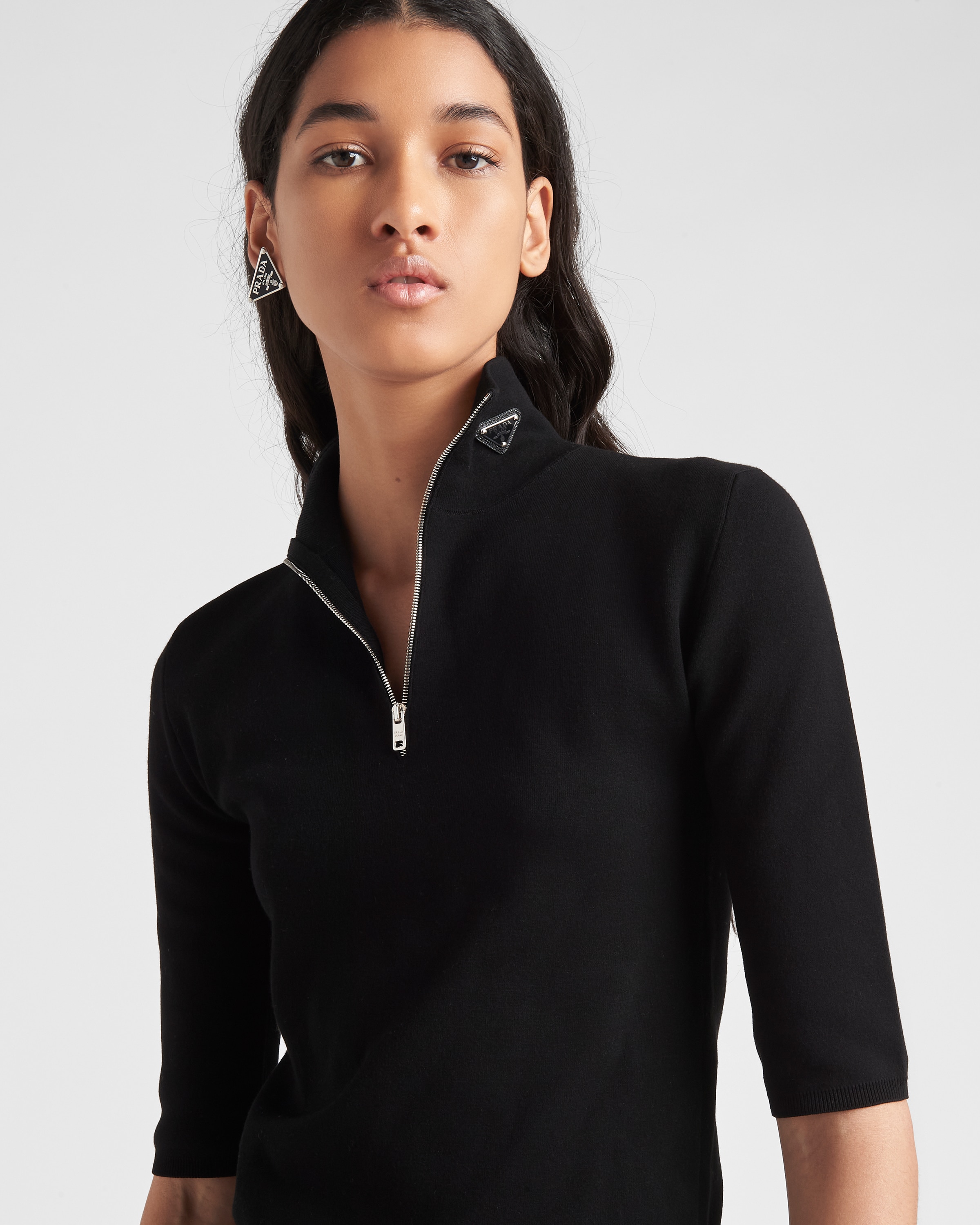 Prada zip up turtleneck 2025