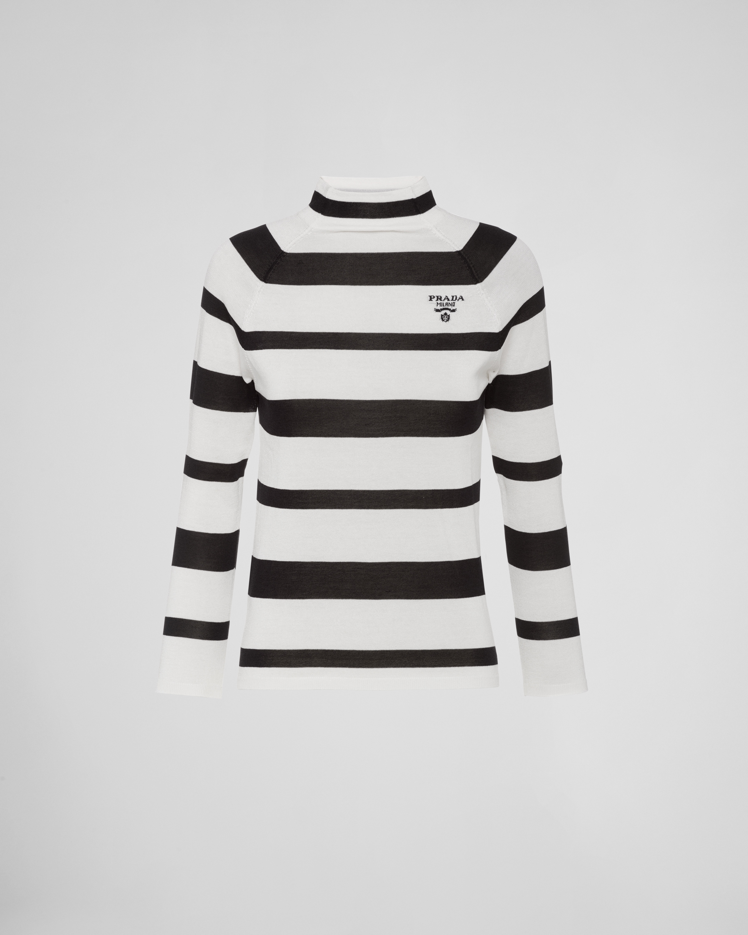 silk mock turtleneck