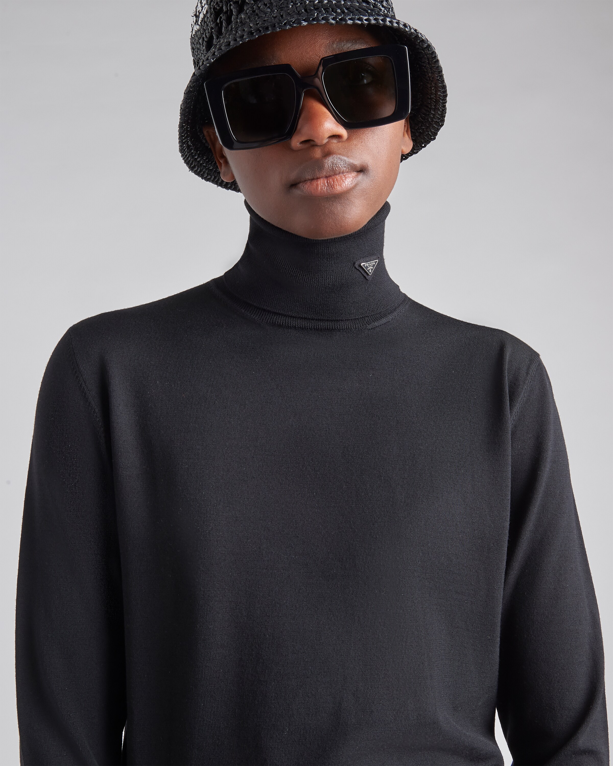 Superfine wool turtleneck sweater