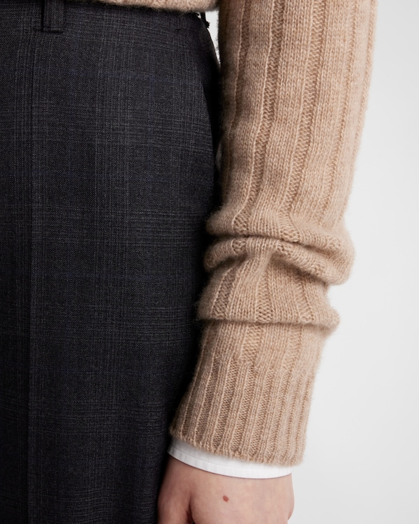 Re-Cashmere turtleneck sweater - Sand Beige Re-Cashmere turtleneck sweater - Sand Beige