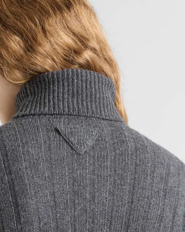 Pull à col roulé en Re-Cashmere - Gris Ardoise Pull à col roulé en Re-Cashmere - Gris Ardoise