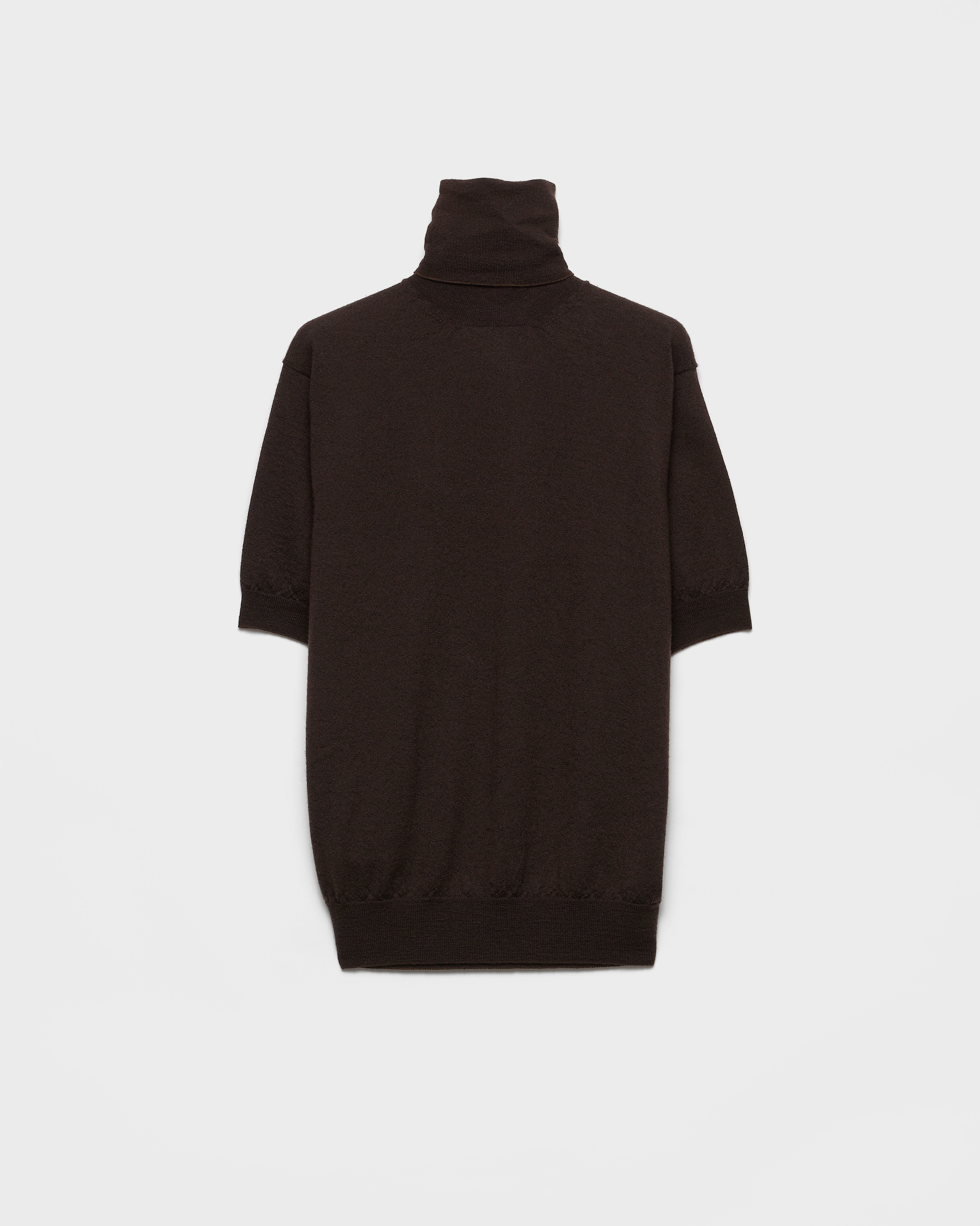 Prada Cashmere Turtleneck Sweater In Brown