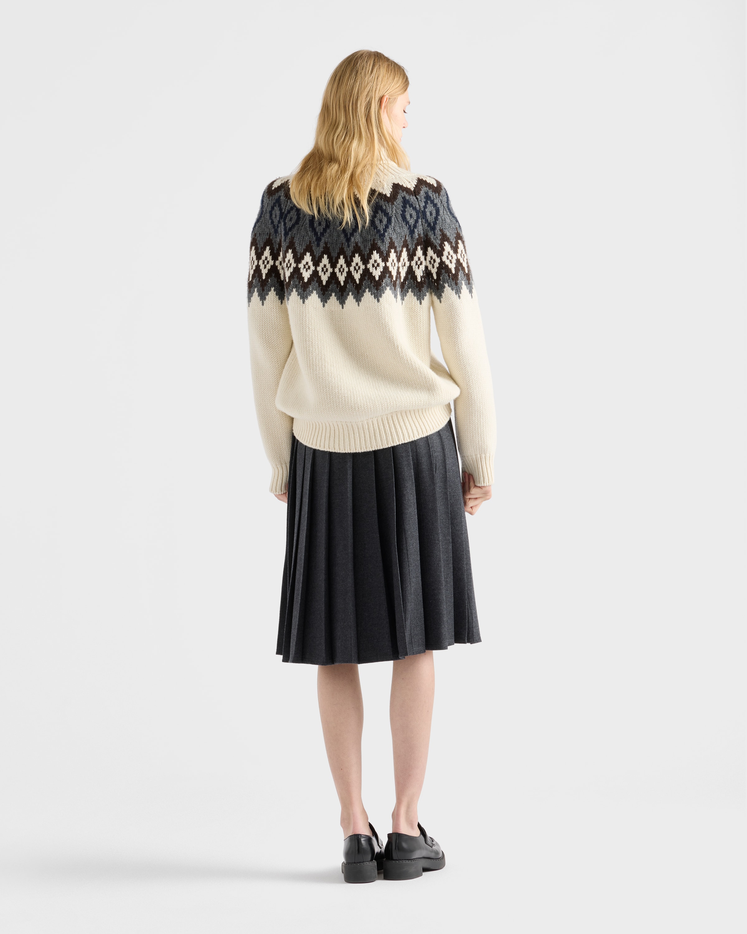 Cashmere and wool turtleneck sweater