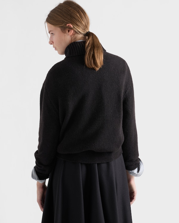 Pull à col roulé en Re-Cashmere - Gris Anthracite Pull à col roulé en Re-Cashmere - Gris Anthracite