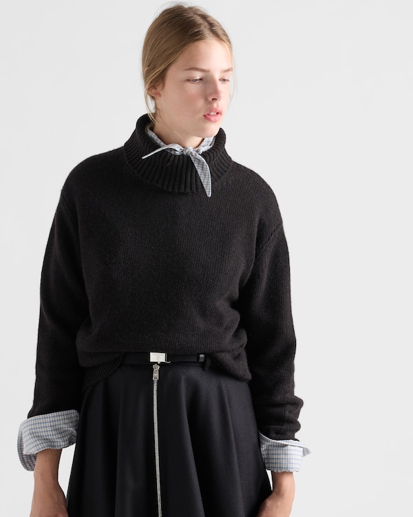 Pull à col roulé en Re-Cashmere - Gris Anthracite Pull à col roulé en Re-Cashmere - Gris Anthracite