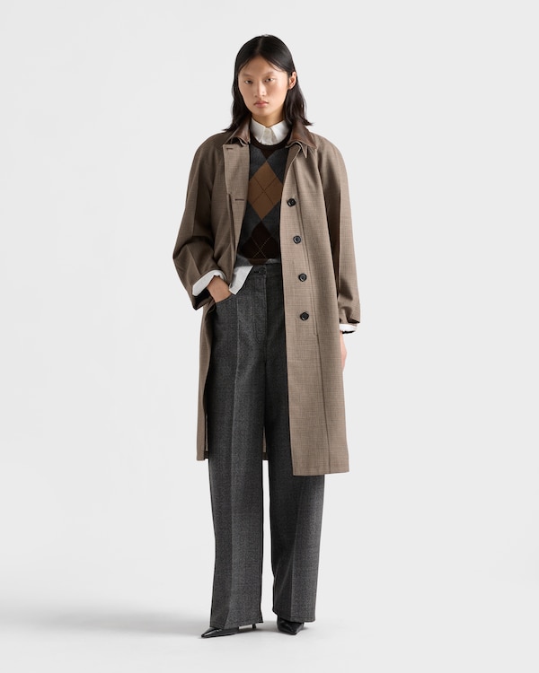 Mouliné wool pants - Black Mouliné wool pants - Black